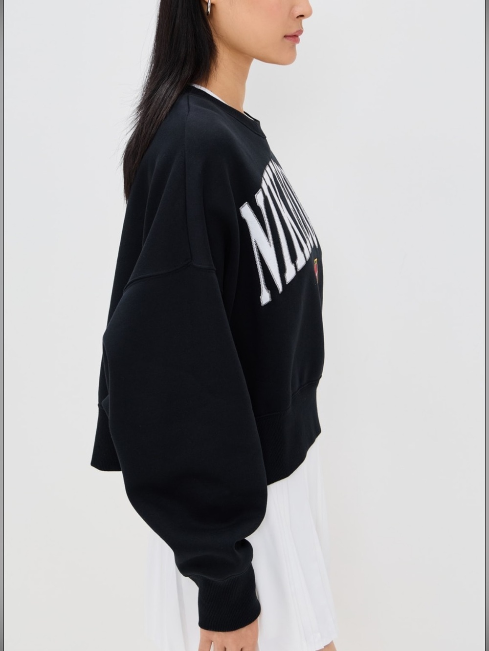 Nike Court Phoenix Fleece Over Oversized Heritage Sweatshirt - Picture 3 of 11